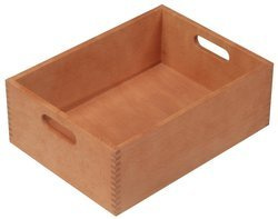 Tárolóedény fogantyúkkal, bükkfa, Kesper, 40 x 30 x 20 cm