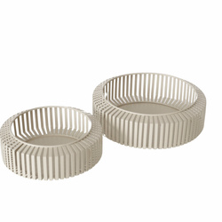 VIKI fém dísztálak, 2 db Ø 24-30 cm