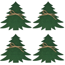 Karácsonyi evőeszköztartók Fenyőfák, 4 darab