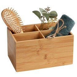 TERRA fürdőszobai rendező 4 rekesszel, bambusz, WENKO
