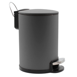 Fürdőszobai szemetes, lágy záródású, 3 l, METALINE