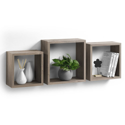 Függő polcok kockák, 3 darabos készlet.