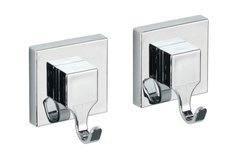 Fürdőszobai akasztók SQUARE 2 darab, Vacuum - Loc, WENKO