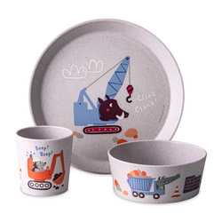 Gyerek étkészlet: tányér, tálka, bögre DREAMS, KOZIOL