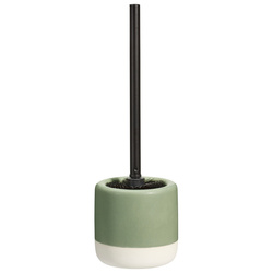 WC kefe kerámia tartóval THE PASTELS, Ø 11,6 x 38 cm, zöld