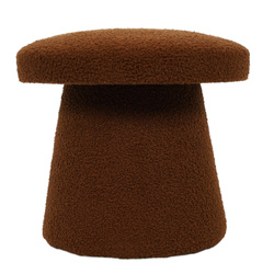 TEDDY bouclé gombóc kerek puff, Ø 43 x 38 cm