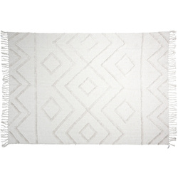 Boho stílusú szőnyeg hálószobába, tűzött pamut, 120 x 180 cm