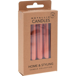 Fém asztali gyertyák paraffinból, 10 cm