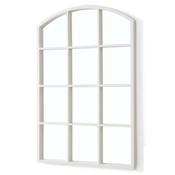 Tükör íves ablakkeretben, 76 × 52 cm