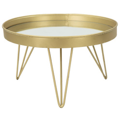 Dekoratív tükör tálca lábakkal, Ø 31 cm