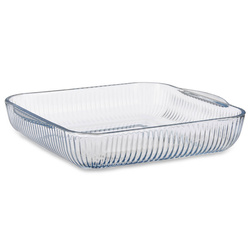 Egy személyes sütőedény, bordázott üveg