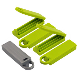 Táska záróklipszek, 7,7 cm, 5 darab