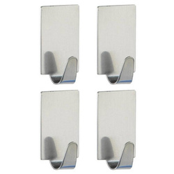 Öntapadó fürdőszobai akasztó, fényes - 4 darabos készlet, WENKO