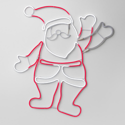 LED karácsonyi dísz, Mikulás, 55 x 61 cm