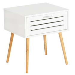 Mini komód, segédasztal fiókkal FINJA, bambusz, WENKO