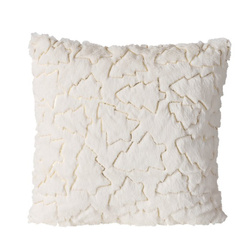 Plüss párna JAMES hímzett mintával, 45 x 45 cm