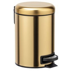 LEMAN fürdőszobai kosár, 3 L, WENKO, arany