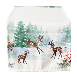 ROXY, 140 cm-es rénszarvas mintás asztalterítő