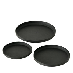 Mio gyertyatartók, 3 darab, matt fekete