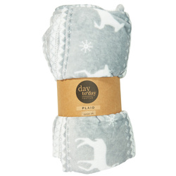 Karácsonyi takaró 200 x 150 cm, szürke