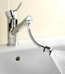 Rugalmas hosszabbító a konyhai csaptelephez, vízperlator - rozsdamentes acél