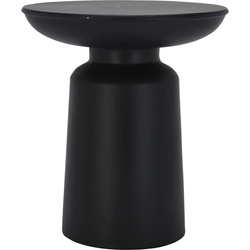 Modern oldalasztal magnézium lapból, kúpos, 38 x 43 cm