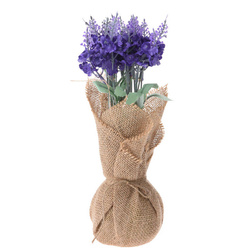 Művirágok juta cserépben, 26 cm