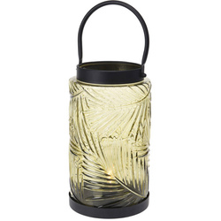 LED lámpás, színes üveg, 20,5 cm