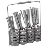 GEO evőeszközkészlet díszes nyéllel + állvány, 2 az 1-ben