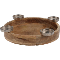 Mangófa gyertyatartó Ø 40 cm, négyágú