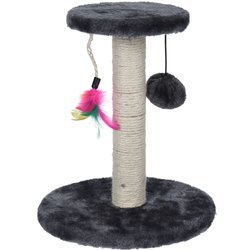 Macska játék pom-pommal és tollal, Ø 16 x 30 cm