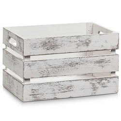 VINTAGE tárolódoboz, fa, 31x21x19 cm, ZELLER