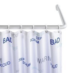 Univerzális zuhanyfüggöny rúd, Ø 2,5 cm, WENKO, fehér