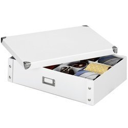 Nyakkendő- és övdoboz - szervező, ZELLER, fehér