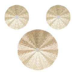 Arany LESLIE fém faliképek, 3 darab