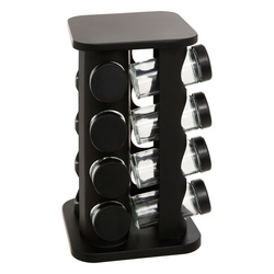 Fém fűszertartó ROTA, 16 üvegtartállyal