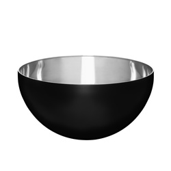 Fekete acél tál, Ø 19 cm