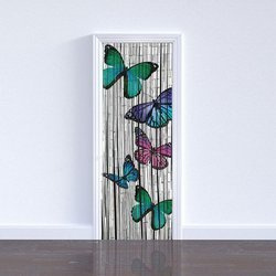 Bambusz függöny Pillangók, 90x200 cm, pillangók