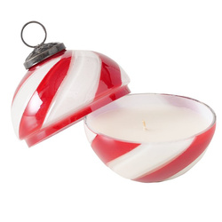 Üvegből készült gyertya gömb alakban SUGIS, magassága 10 cm