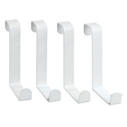 Ajtóra akasztható fogasok, 4 darab, matt, WENKO