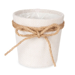 Kaspó juta masnival, Ø 10 cm