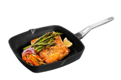 Grill serpenyő, 30,5 x 30,5 cm