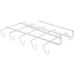 10 bögre tartó, konyhaszekrénybe akasztható, 28,5 x 15,5 x 6 cm