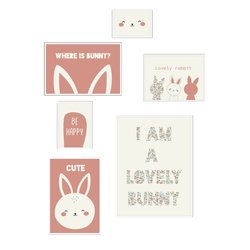 Poszterek gyerekszobába THE KING OF THE JUNGLE, 6 keret