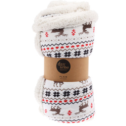 Kétoldalas ünnepi takaró, 130 x 160 cm, fehér