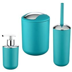 BRASIL fürdőszobai kiegészítő készlet, szappanadagoló + WC-kefe + 2 l-es szemetes, WENKO