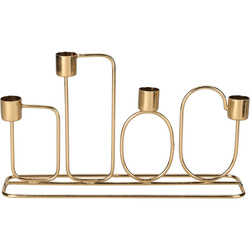 Geometrikus mintás gyertyatartó, 27 x 16 cm