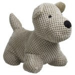 Ajtózár, kutya formájú, ajtó- és falvédő, puha anyag, nagy méretek, világosszürke