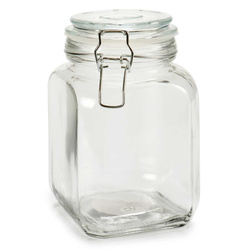 Zárható fedeles üveg, 1,2 l