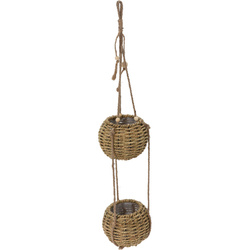 Két virágos függőcserép, 72 cm